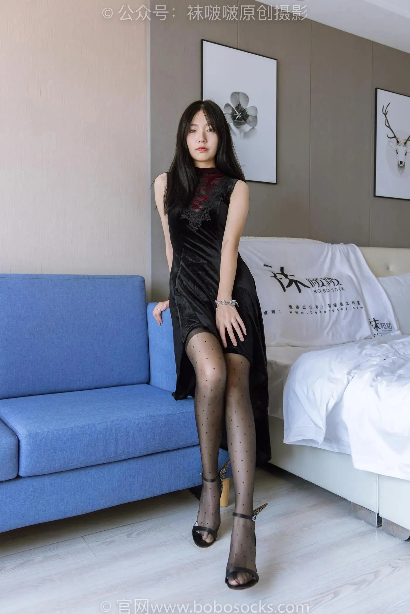 [BoBoSocks袜啵啵]NO.175 小甜豆-高跟鞋、黑丝 脚尖透明款 [140P]插图6